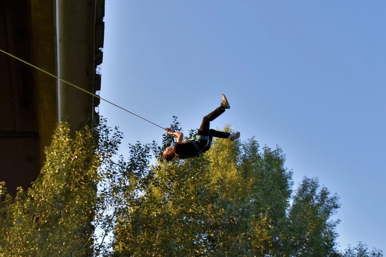 Прыжки с верёвкой с моста и других объектов в Новокузнецке. Rope-Jumper